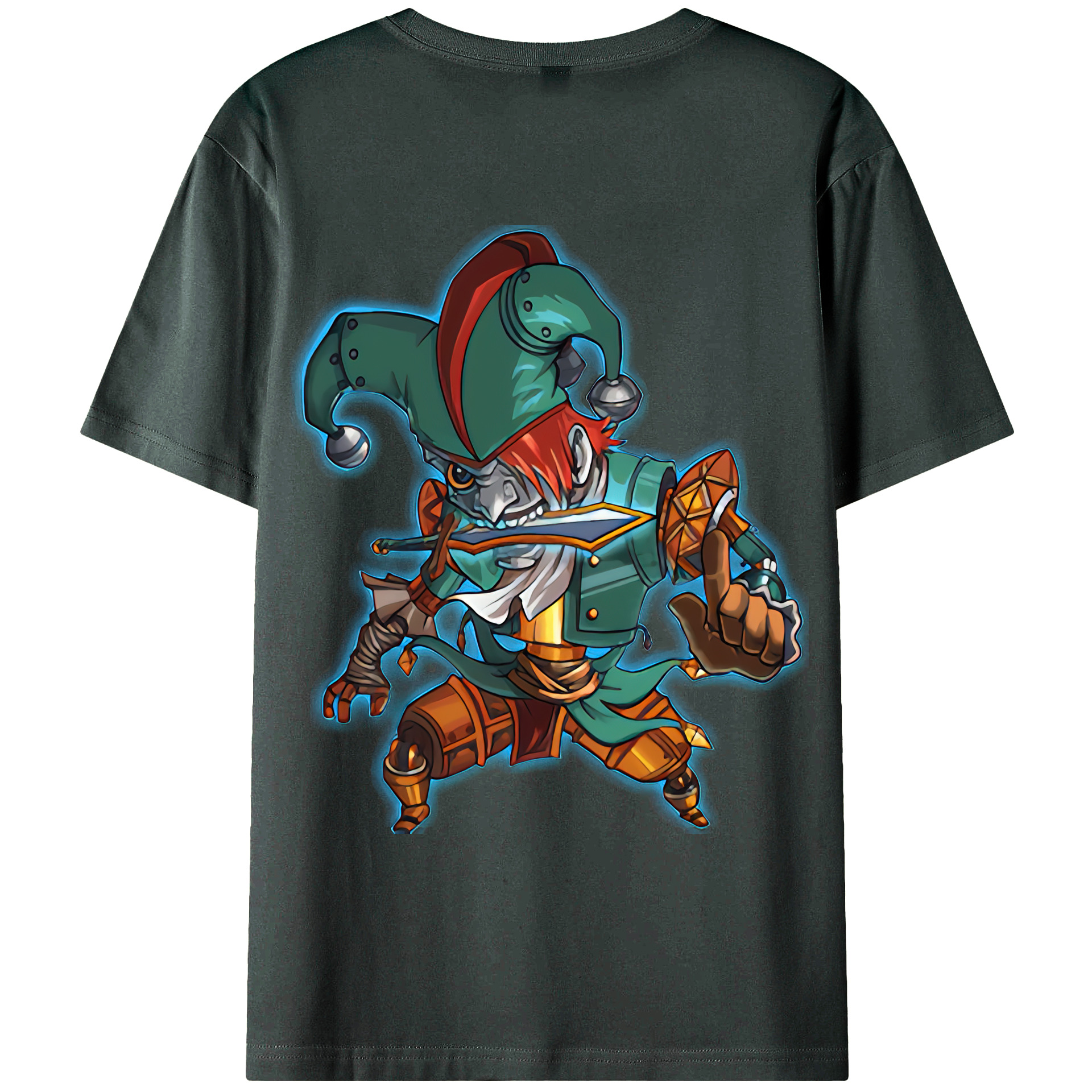 （画像用） リーグ・オブ・レジェンド League of Legends LOL 綿100％ メンズ半袖Tシャツ（バックプリント） 通気性